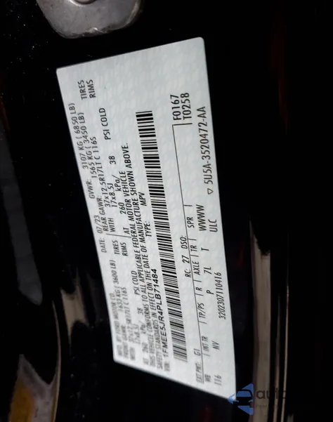 2023 Ford Bronco Raptor из США, поврежденный, VIN 1FMEE5JR4PLB71484